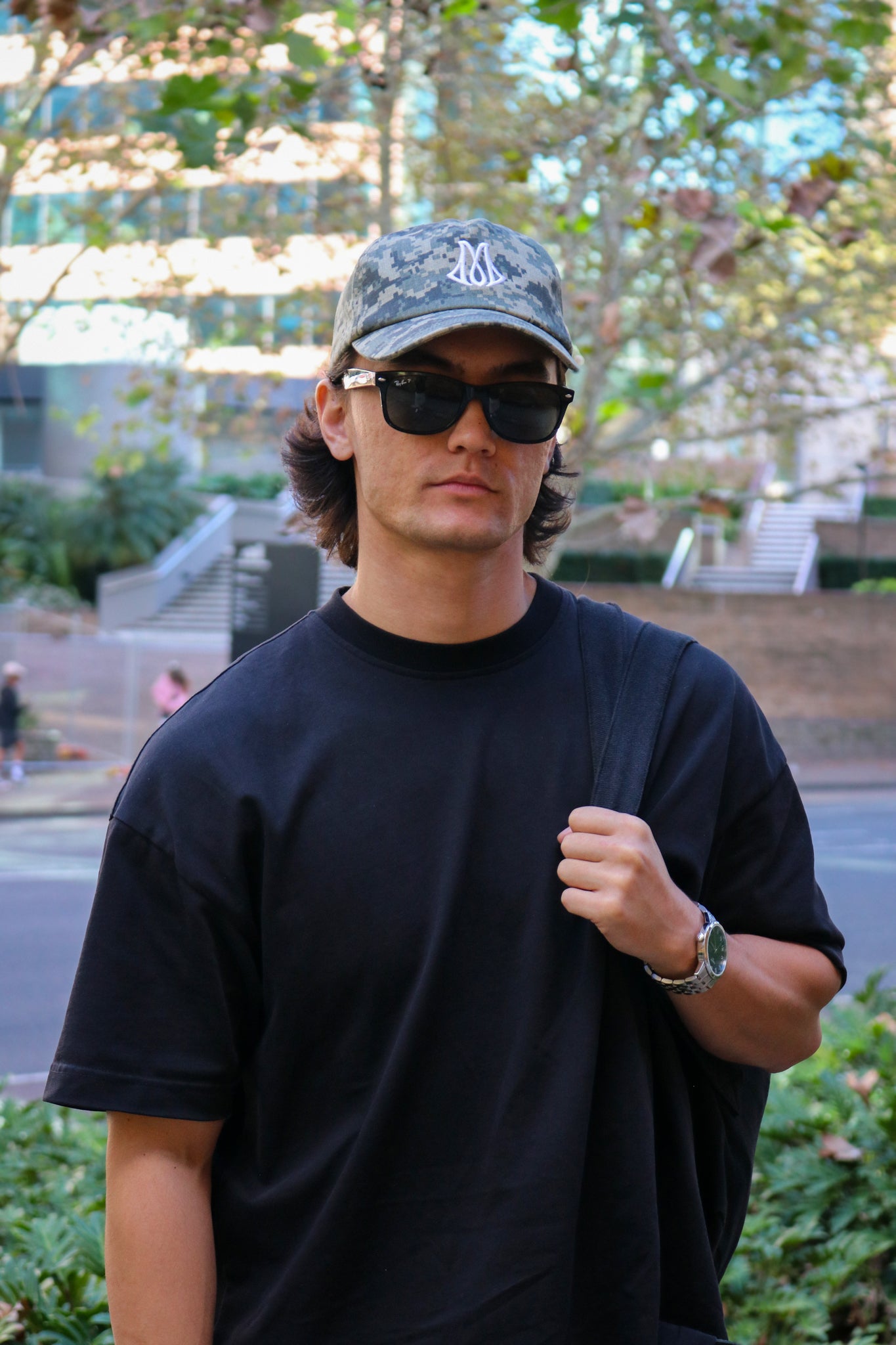 Digital M Monogram Cap